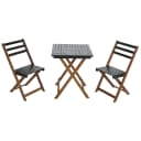 Garnitur MCW-P71 Lounge-Set Garten 2x Stuhl Tisch Akazie Holz klappbar Bild 2