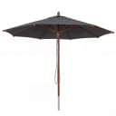MCW Gastronomie Holz-Sonnenschirm MCW-C57b rund Ø4m anthrazit Bild 2