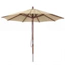 MCW Gastronomie Holz-Sonnenschirm C57b Rund Ø3m Creme Bild 2