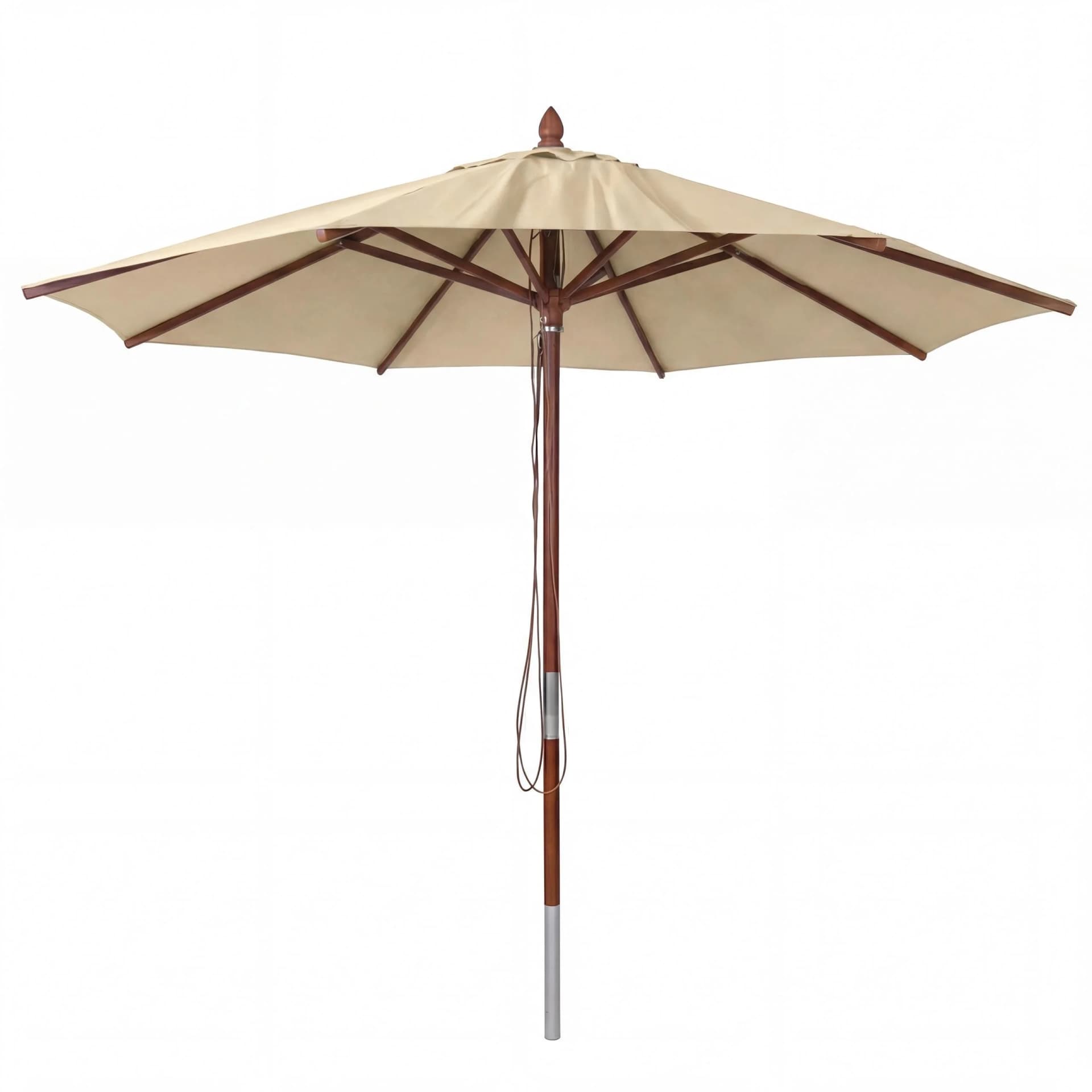 MCW Gastronomie Holz-Sonnenschirm C57b Rund Ø3m Creme - Bild 2