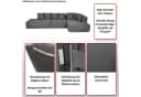 MCW Loungesofa MCW-Q28-r Grün Chenille Bezug Modular Bild 5