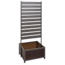 MCW Aluminium Beet mit Rankgitter Grau Bild 2