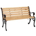 MCW Gartenbank MCW-O25 Kiefernholz Gusseisen 132cm Natur Bild 2