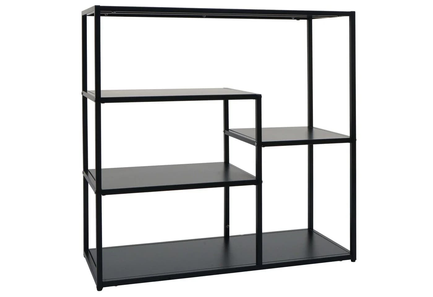 MCW Standregal P98 Schwarz Industrie-Style Metallregal 5 Böden