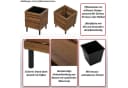 MCW Blumenkasten P84 Akazie & Stahl Outdoor Bild 4