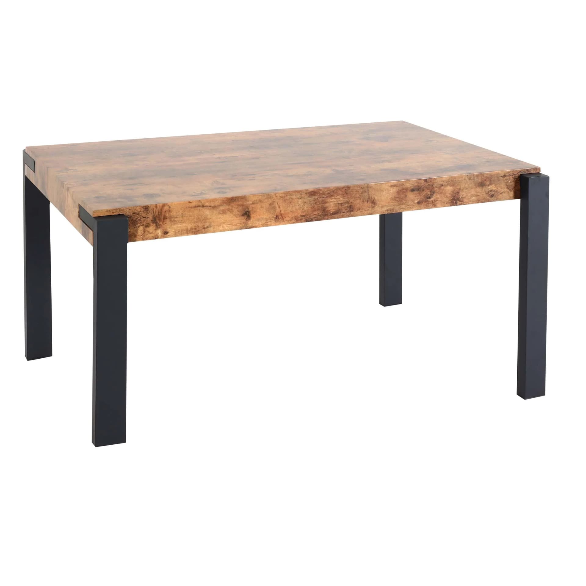 MCW Esstisch Industrial Metall 140x80cm Dunkle Wildeiche - Bild 2