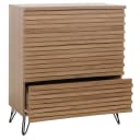 MCW Kommode MCW-M49 Sideboard 3 Schubladen 3D-Design Natur Bild 2