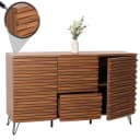 MCW Sideboard MCW-M49 mit 2 Türen und 3 Schubladen Walnuss-Optik Bild 1