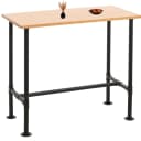 MCW Bartisch Industrial Metall Massivholz Kiefer Natur Bild 1