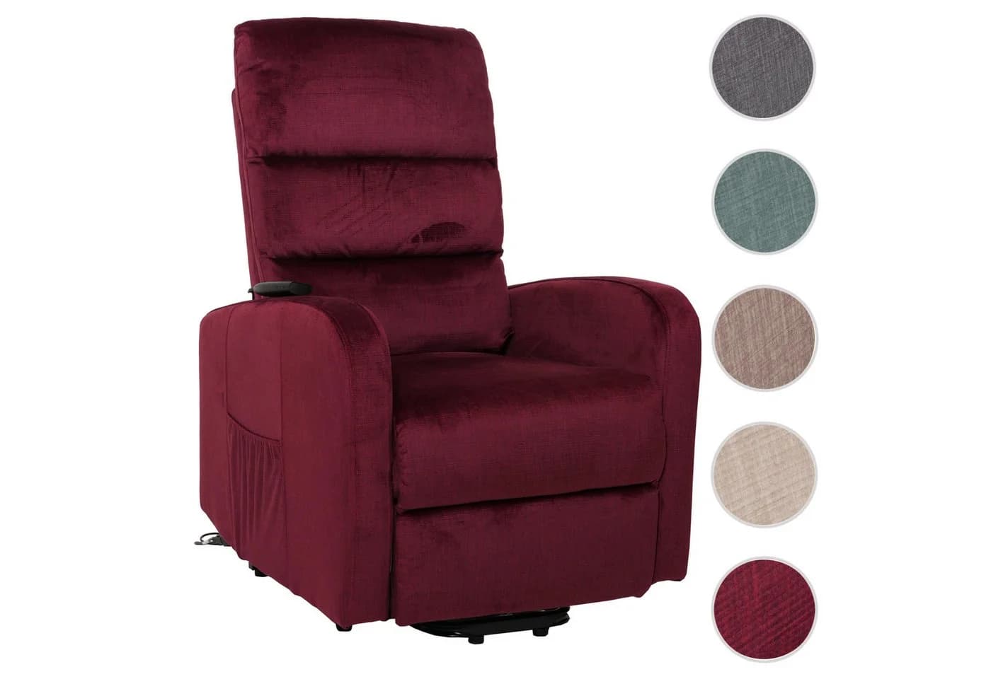 MCW TV-Sessel K62 mit elektrischer Aufstehhilfe und Fernbedienung Bordeaux - Bild 4