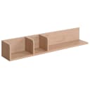 MCW Wandregal MCW-M48 Beige 3 Fächer Holzregal Schweberegal Bild 2