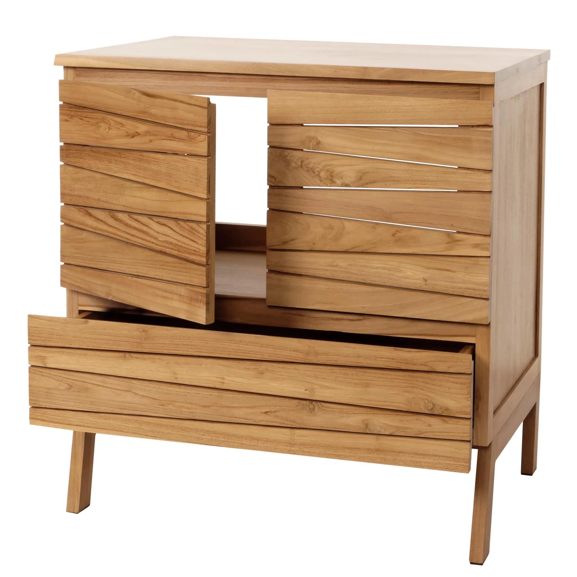 MCW Teak-Waschbeckenunterschrank B-Grade Teak Kernholz - Bild 2