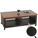 MCW Couchtisch Industrial Retro Metall Holz Schwarz Braun Bild 1