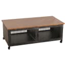 MCW Couchtisch Industrial Retro Metall Holz Schwarz Braun Bild 2