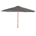 Sonnenschirm Lissabon Gartenschirm Marktschirm 3,5m Polyester Holz Dunkles Grau Bild 1