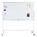 Whiteboard MCW-C85 Magnettafel Memoboard Pinnwand Mobil Rollbar Bild 1