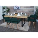 MCW 6er-Set Esszimmerstuhl MCW-A50 II Grün Holz Stoff Bild 1