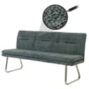 MCW Sitzbank MCW-H70 Esszimmerbank Polsterbank mit Lehne Chenille Blau-Grün Bild 1
