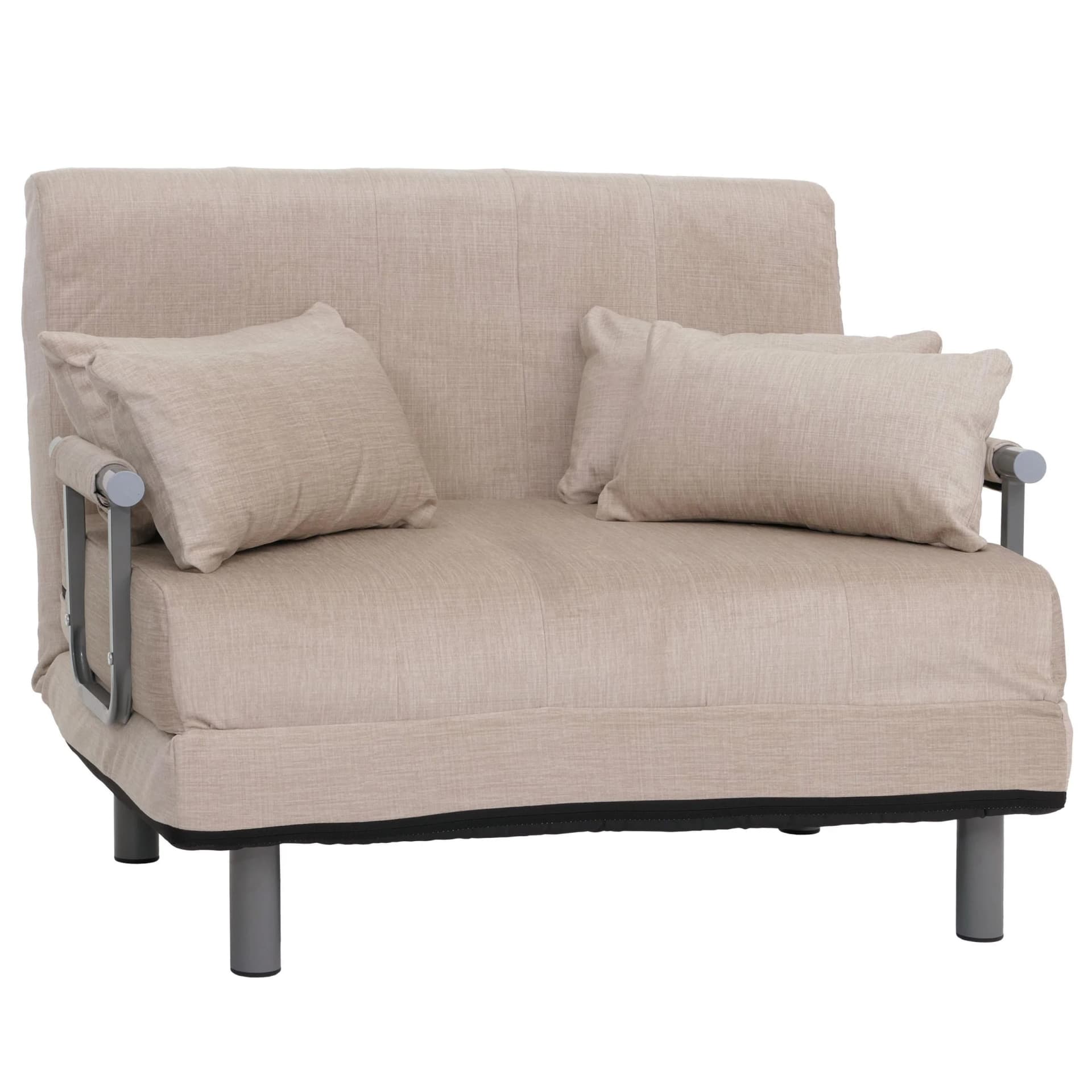 MCW Schlafsessel K29 Klappsessel mit Liegefläche 190x100cm Chenille Creme - Bild 2