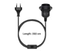 kwmobile Lampenfassung E27 mit Schalter und 3,5m Kabel Bild 1