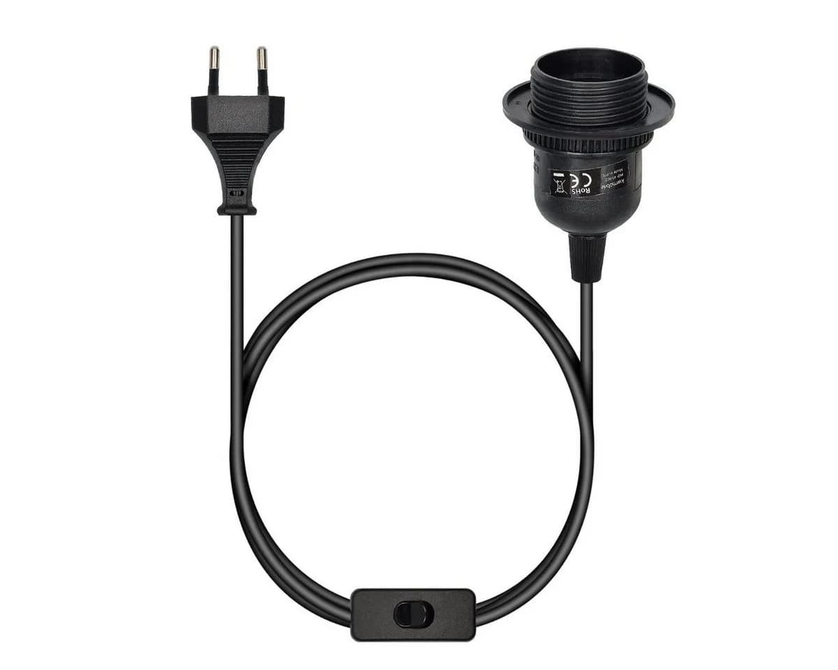 kwmobile Lampenfassung E27 mit Schalter und 3,5m Kabel - Bild 5
