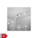 B.K.LICHT LED Deckenspots 6-flammig Silber Schwenkbar Bild 1