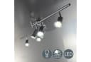 B.K.LICHT LED Deckenspots 6-flammig Silber Schwenkbar Bild 2