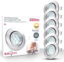 B.K.LICHT LED Einbaustrahler Hila 6er Set schwenkbar Bild 2