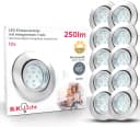 B.K.Licht LED Einbaustrahler schwenkbar inkl. 3W GU10 warmweiß Bild 2