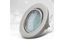 B.K.Licht LED Einbaustrahler schwenkbar inkl. 3W GU10 warmweiß Bild 5