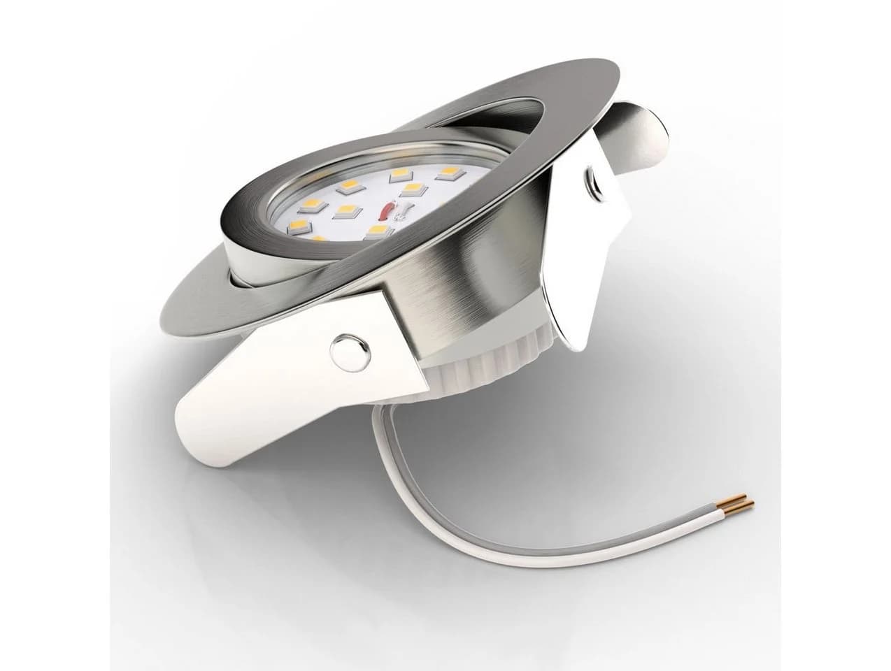 B.K.LICHT LED Einbauleuchte 12er Set Schwenkbar Ultra-Flach Silber - Bild 5