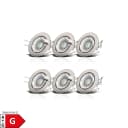 B.K.LICHT 6er Set LED Einbaustrahler Dimmbar Schwenkbar Silber Bild 1