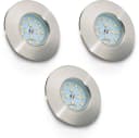 B.K.LICHT LED Einbaustrahler 3er Set IP44 Silber Modern Bild 1