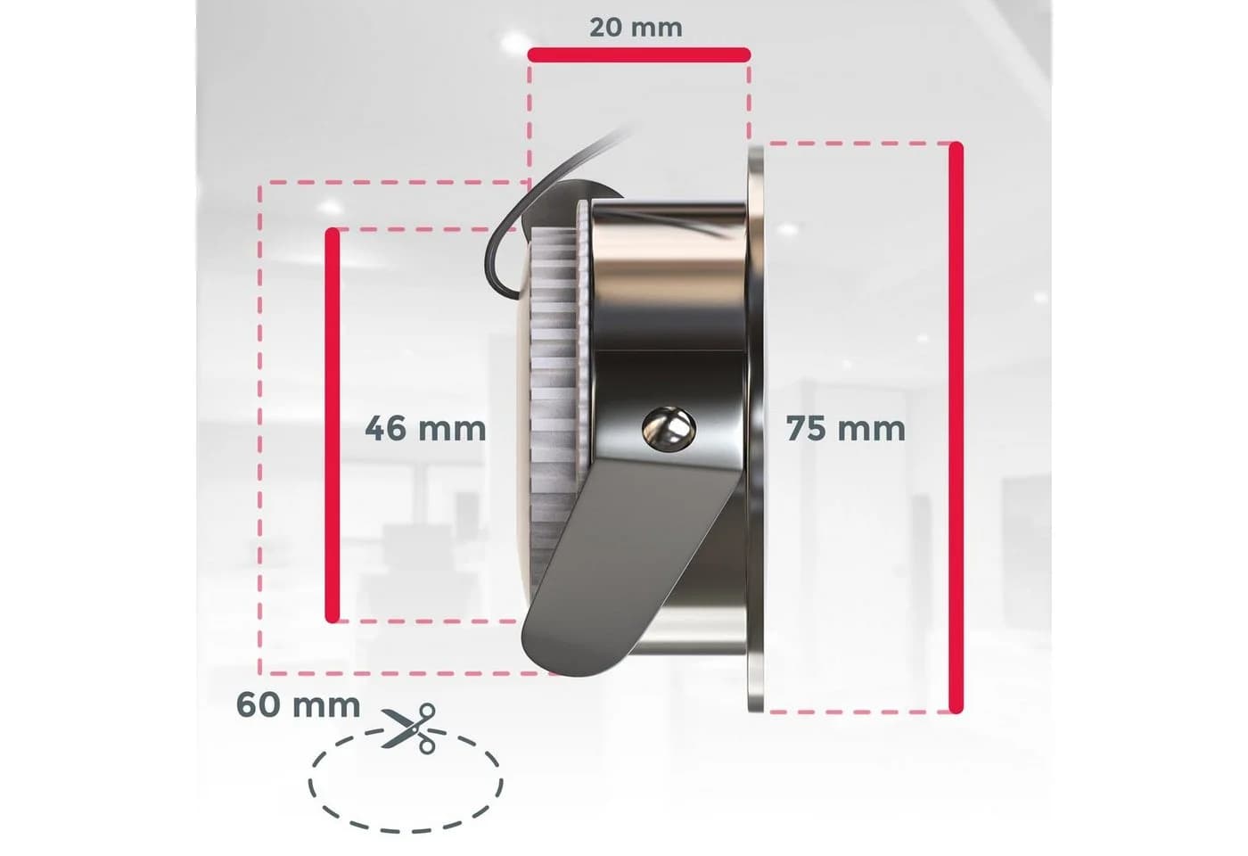 B.K.LICHT LED Einbaustrahler 3er Set IP44 Silber Modern - Bild 4