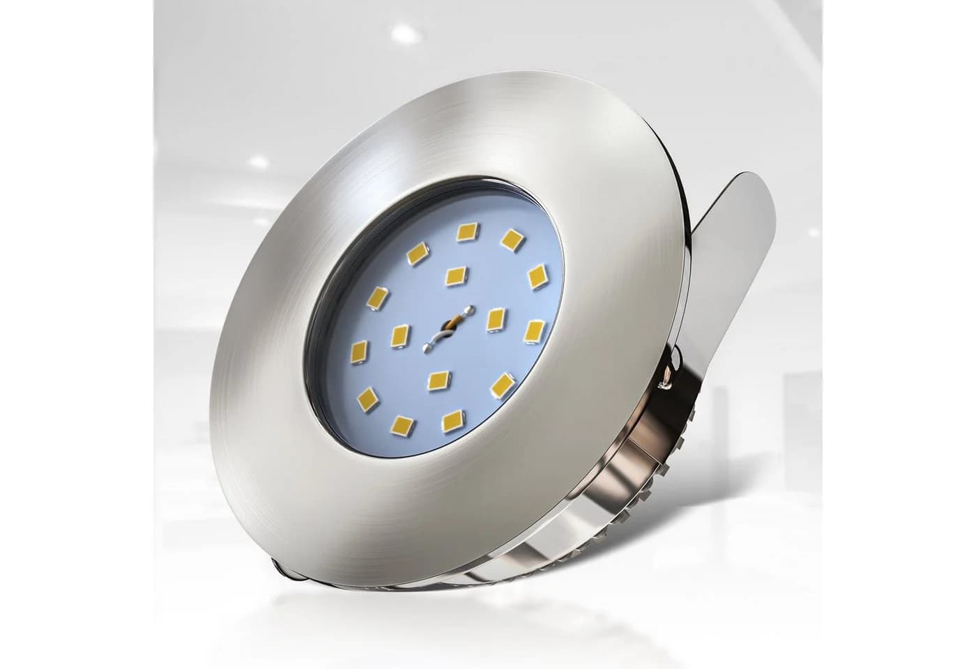 B.K.LICHT LED Einbaustrahler 3er Set IP44 Silber Modern - Bild 5