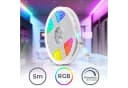 B.K.Licht LED-Streifen RGB 5m Selbstklebend Dimmbar Fernbedienung Bild 2