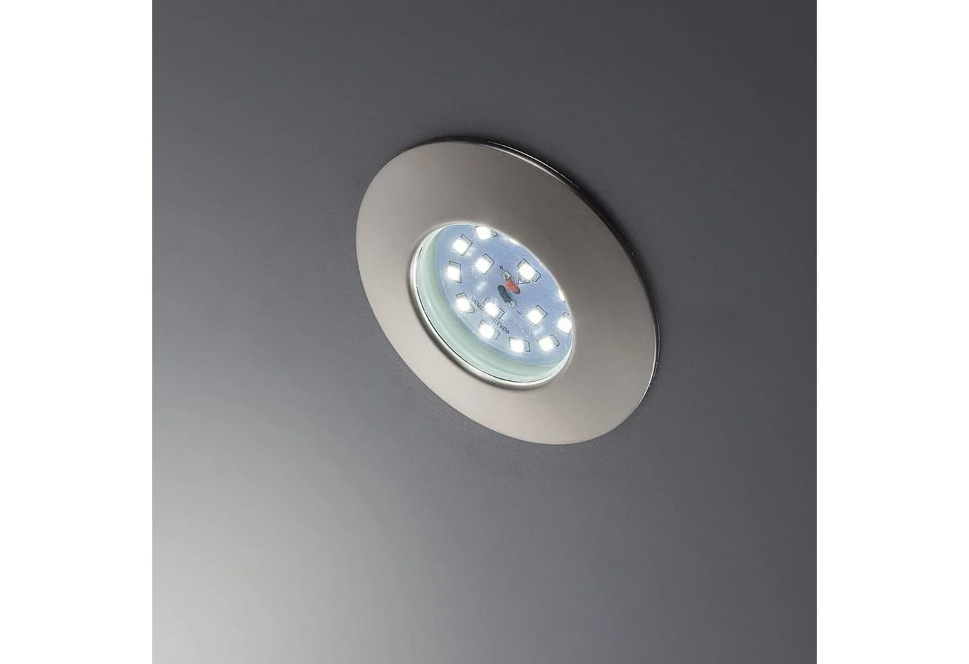 B.K.LICHT LED Einbaustrahler 5er Set IP44 Dimmbar Nickelfarben - Bild 5