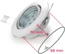 B.K.Licht LED Einbauleuchte 6er Set Schwenkbar Warmweiß Bild 3