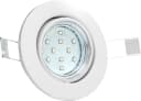B.K.Licht LED Einbauleuchte 6er Set Schwenkbar Warmweiß Bild 4