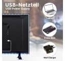 B.K.Licht LED TV Hintergrundbeleuchtung Schwarz USB Dimmbar 40-60 Zoll Bild 1