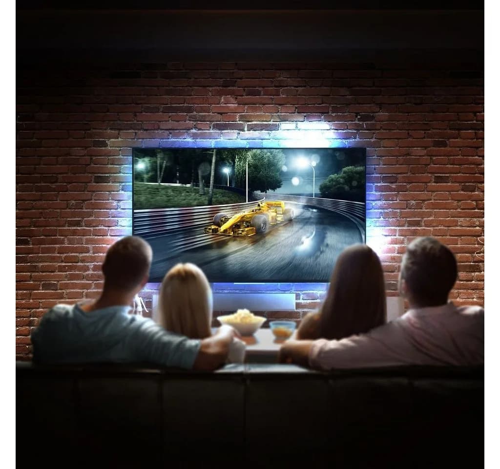 B.K.Licht LED TV Hintergrundbeleuchtung Schwarz USB Dimmbar 40-60 Zoll - Bild 4