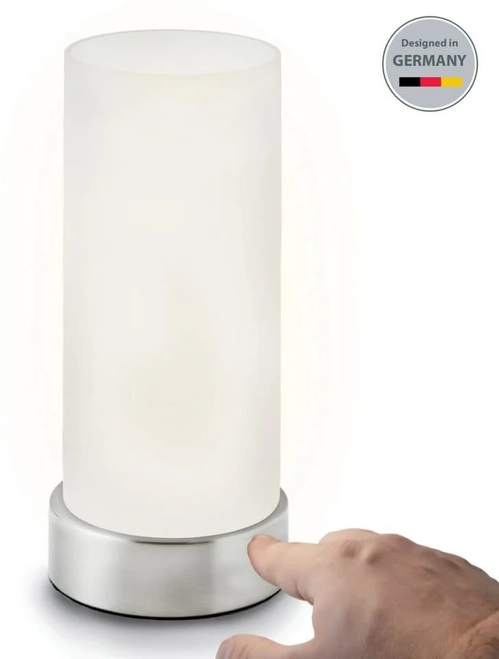 B.K.LICHT Tischleuchte Isa Weiß Touchdimmer LED - Bild 3