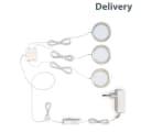 B.K.Licht LED Unterbauleuchte 3er Set Warmweiß Aluminium Modern Bild 5