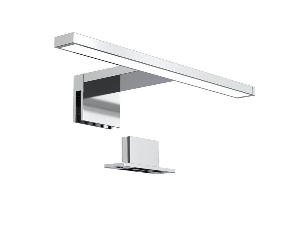 B.K.Licht LED Spiegelleuchte Carina IP44 chrom/schwarz 60cm