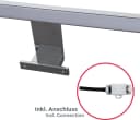 B.K.Licht LED Spiegelleuchte Carina IP44 chrom/schwarz 60cm Bild 2