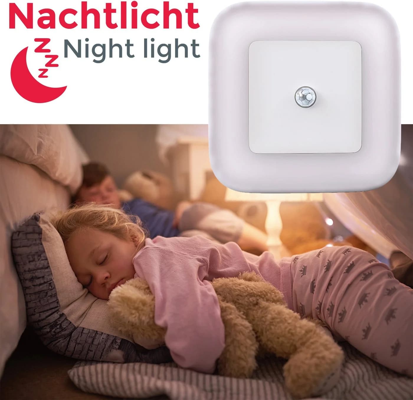 B.K.Licht LED Nachtlicht 2er Set mit Bewegungsmelder Weiß - Bild 4