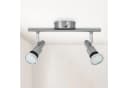 B.K.LICHT LED Deckenleuchte Aurel 2-flammig Silber IP44 Bild 1