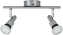 B.K.LICHT LED Deckenleuchte Aurel 2-flammig Silber IP44 Bild 2