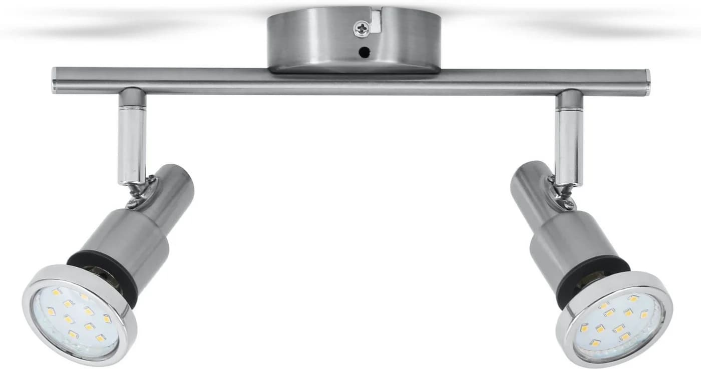 B.K.LICHT LED Deckenleuchte Aurel 2-flammig Silber IP44 - Bild 3