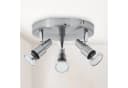 B.K.LICHT LED Deckenspot Aurel 3-flammig silber GU10 IP44 Bild 3